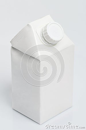 Half liter white box Stock Photo