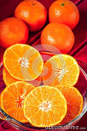 Orange citrus fruits. Stock Photo