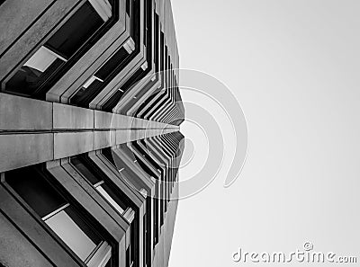 Half of modern architecture Stock Photo