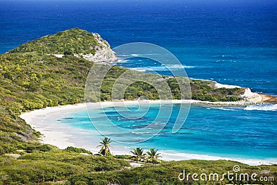 Half Moon Bay, Antigua Stock Photo