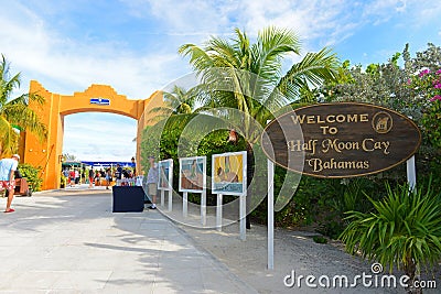 Half Moon Cay, Bahamas Editorial Stock Photo