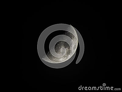 A half moon Stock Photo