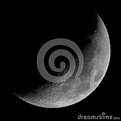 Half Moon Stock Photo