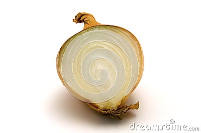 Half Onion Stock Photo