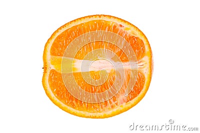 Half of orange Stock Photo