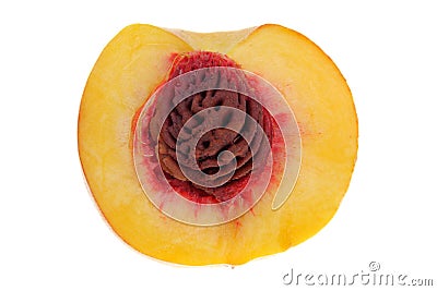 Half peach Stock Photo