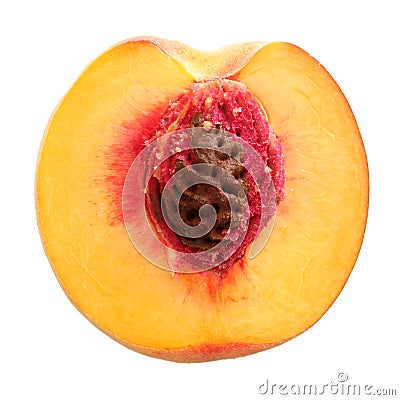 Half peach Stock Photo