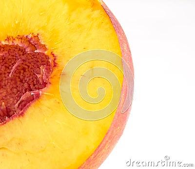 Half peach Stock Photo