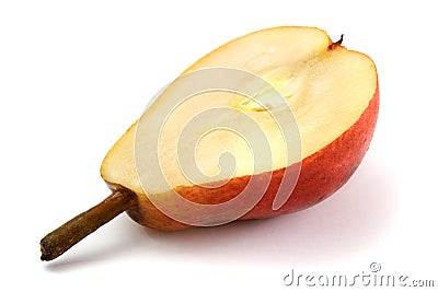 Half of pear Stock Photo