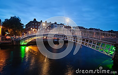 Half-penny bridge Stock Photo