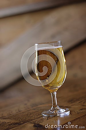 A half of a pint of apple cider Stock Photo