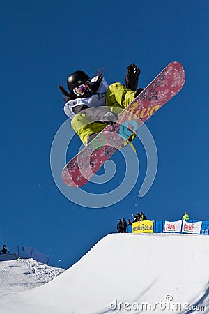 Half Pipe snowboard Editorial Stock Photo