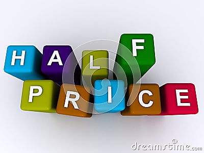 Half price Stock Photo