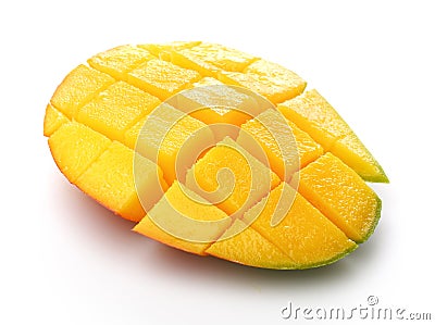 Half slice mango Stock Photo