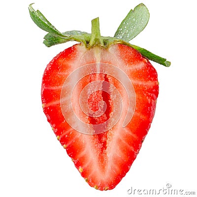 Half of strawberry i Stock Photo