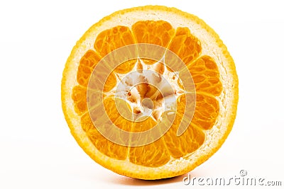 Half sweet orange Stock Photo