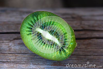 Half tropical juicy fruit kiwi Stock Photo