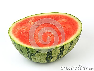 Half watermelon Stock Photo