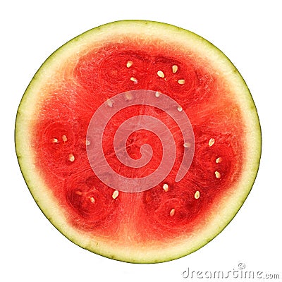 Half Watermelon Stock Photo