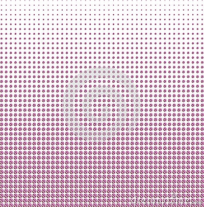 Pink Halftone Dots Pattern in White Background Stock Photo