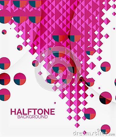 Halftone color texture background Vector Illustration