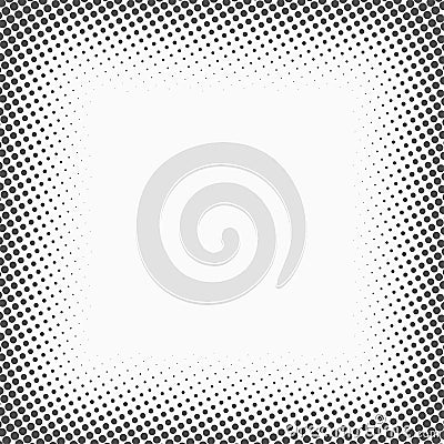 Halftone dots. Monochrome vector texture background for prepress, DTP, comics, poster. Pop art style template Vector Illustration