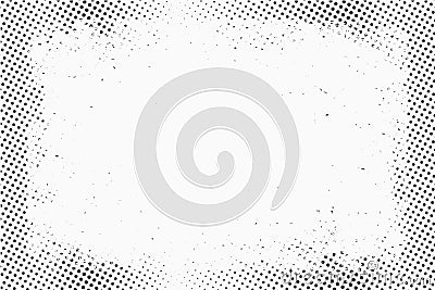 Halftone dots. Monochrome vector texture background for prepress, DTP, comics, poster. Pop art style template Vector Illustration