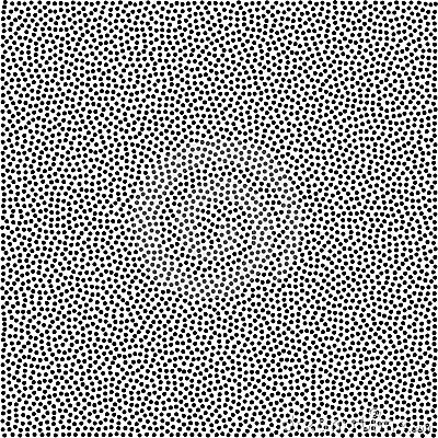 Halftone dotted background vector pattern. Chaotic circle dots isolated on the white background. Seamless asymmetrical Stock Photo