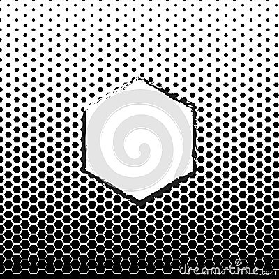 Halftone fade gradient background. Black and white comic backdrop. Monochrome points vector Vector Illustration