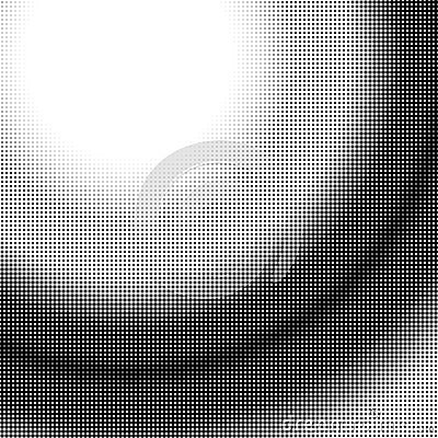 Halftone gradation / gradient pattern, abstract geometric pointillist texture Vector Illustration