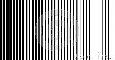 Halftone gradient vertical lines background. Abstract vector striped retro pattern for posters, banners Vector Illustration