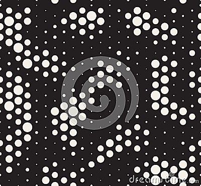 Halftone pattern. Snake skin style seamless pattern. Black and white background with halftone transition Vector Illustration