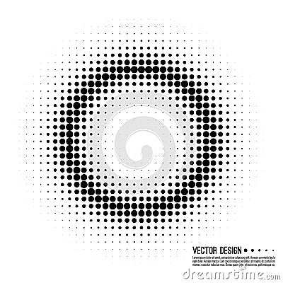 Halftone pattern vector Vector Illustration