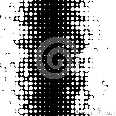 Halftone random circles, random dots illustration. Specks, stipple, speckles, stippling background and pattern. Pointillist, Vector Illustration