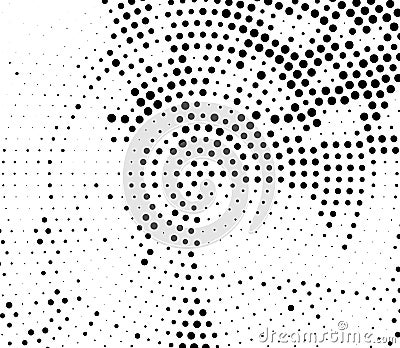 Halftone, random circles, random dots pattern, texture, background illustration Vector Illustration