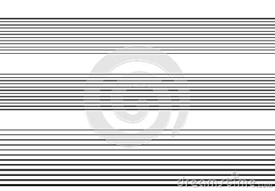 Halftone random horizontal straight parallel lines, stripes pattern and background. Lines vector illustrations. Streaks, strips, Vector Illustration