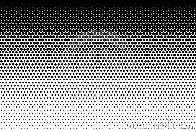 Halftone seamless pattern. Dot background. Gradient faded dots. Half tone texture. Gradation patern. Black color circle isolated o Cartoon Illustration