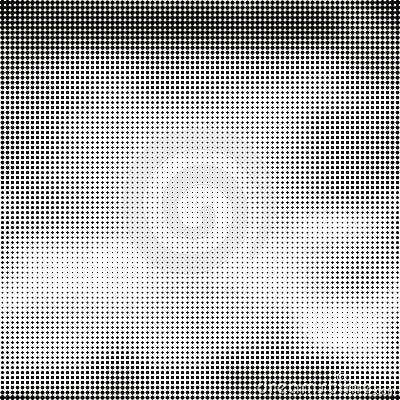 Halftone seamless vector background. Abstract halftone effect with black dots on white background Vector Illustration