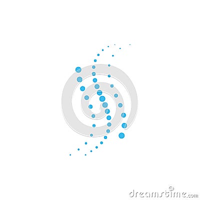 halftone spine circle dots vector Vector Illustration