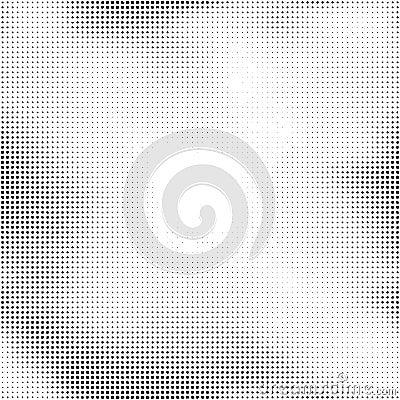 Halftone vector background. Abstract halftone effect with black dots on white background Vector Illustration
