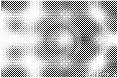 Halftone vector background. Dotted texture with gradient. Retro cartoon gradation illustration with pixel effect. Cross Vector Illustration