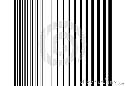 Halftone vertical straight, parallel and random lines, stripes pattern and background. Lines vector illustrations. Streaks, strips Vector Illustration