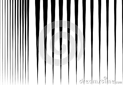 Halftone vertical straight, parallel and random lines, stripes pattern and background. Lines vector illustrations. Streaks, strips Vector Illustration