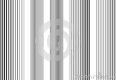 Halftone vertical straight, parallel and random lines, stripes pattern and background. Lines vector illustrations. Streaks, strips Vector Illustration