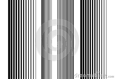 Halftone vertical straight, parallel and random lines, stripes pattern and background. Lines vector illustrations. Streaks, strips Vector Illustration