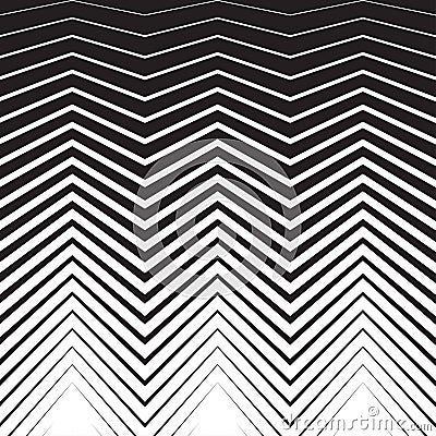 Halftone zig zag pattern background. Vector zigzag texture retro Vector Illustration