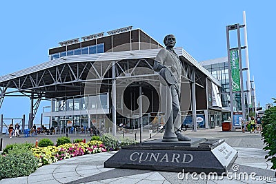 Statue of Halifax native, shipping magnate Samuel Cunard, Editorial Stock Photo