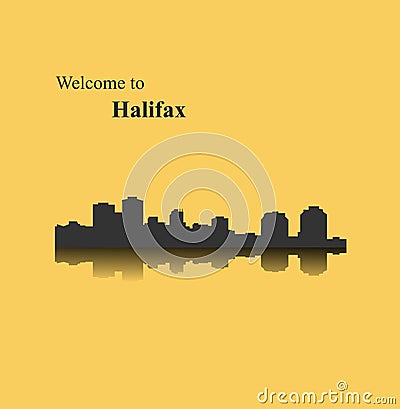 Halifax, Nova Scotia, Canada Vector Illustration