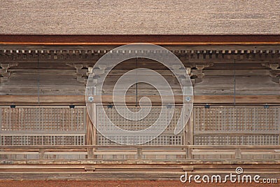 hall (honden) in a shinto shrine (izumo-taisha) in izumo (japan) Stock Photo