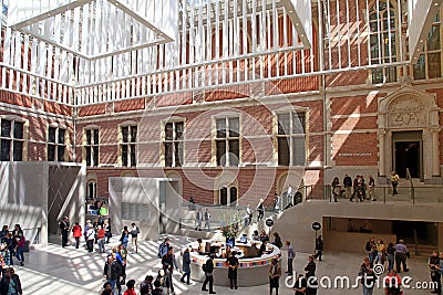 Hall interior of the national museum Rijksmuseum, Amsterdam Editorial Stock Photo